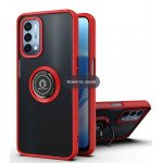 Wholesale Tuff Slim Armor Hybrid Ring Stand Case for Nord N200 5G (T-MOBILE, METRO BY T-MOBILE) (Red)